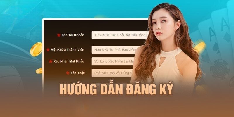 Người chơi cần chọn thông tin đăng nhập để tiến hành tạo tài khoản